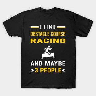 3 People Obstacle Course Racing Race OCR T-Shirt